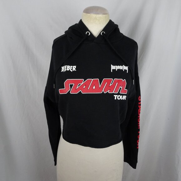 H&M Divided Justin Bieber Stadium Tour Cropped Sweater Size S - Picture 1 of 12